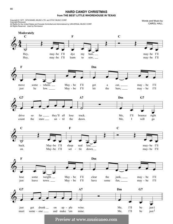 Hard Candy Christmas (Dolly Parton) por C. Hall Partituras on músicaNeo