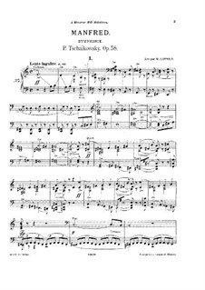 Manfred Symphony, TH 28 Op.58: Para Piano by Pyotr Tchaikovsky