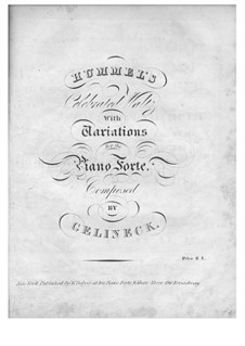 Variations on 'Celebrated Waltz' by Hummel: Variations on 'Celebrated Waltz' by Hummel by Joseph Gelineck