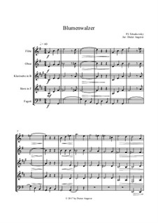 No.8 Waltz of the Flowers: For wind ensemble by Pyotr Tchaikovsky