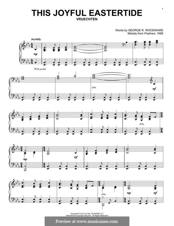 This Joyful Eastertide: Para Piano by Davids Psalmen