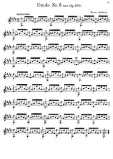 Twenty-Four Etudes for Guitar, Op.100: Estudo No.5 by Mauro Giuliani