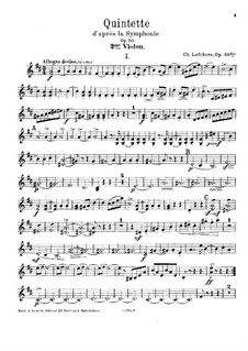 Piano Quintet in D Major, Op.50bis: violino parte II by Charles Lefebvre