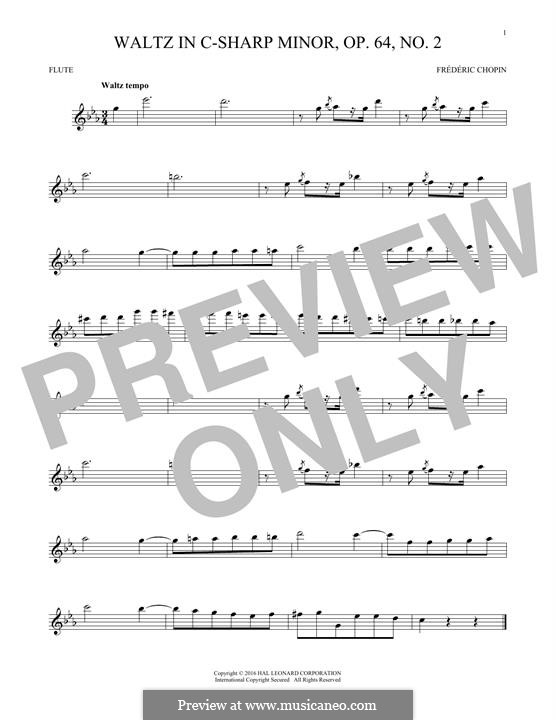 No.2 in C Sharp Minor: para flauta by Frédéric Chopin