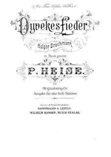 Dyvekes Sange: For low voice and piano (German version) by Peter Heise