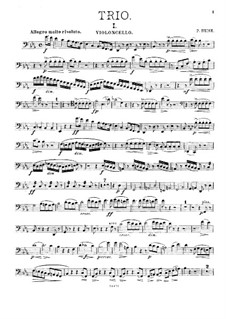 Piano Trio in E Flat Major: parte violoncelo by Peter Heise