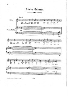 Telemaco, Wq.34: Ah, non turbi by Christoph Willibald Gluck