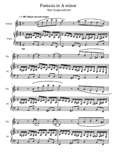 Fantasia in A minor 'Der Unglückliche': Fantasia in A minor 'Der Unglückliche' by Riccardo Collu