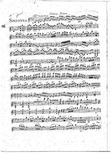 Symphony No.1 in B Flat Major: violino parte I by François Joseph Gossec