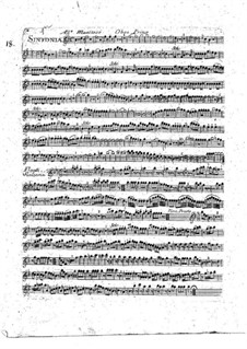 Symphony No.1 in B Flat Major: Oboe parte I by François Joseph Gossec