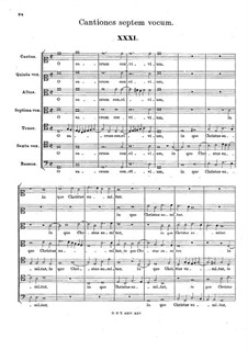 Cantiones septem vocum: Cantiones septem vocum by Hans Leo Hassler