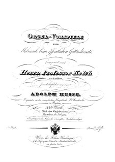Organ Preludes, Op.33: Organ Preludes by Adolf Friedrich Hesse