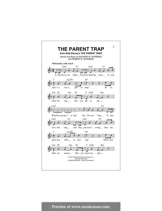 The Parent Trap: melodia by Richard M. Sherman, Robert B. Sherman
