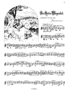 Musikalisches Bilderbuch, Op.41: Shepherd's Morning-Song (Pastorale du matin) by Alexis Hollaender