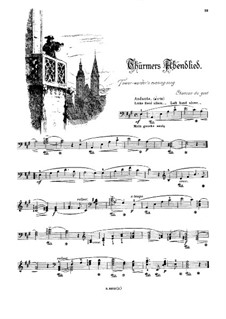 Musikalisches Bilderbuch, Op.41: Tower-warder's Evening Song (Chanson du guet) by Alexis Hollaender