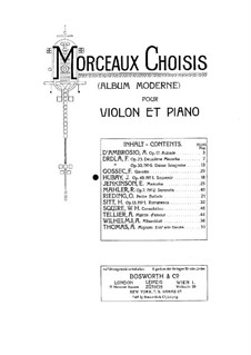 Ten Pieces for Violin and Piano, Op.49: No.1 Souvenir by Jenö Hubay