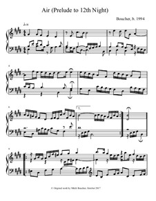 Prelude in E, for piano: Prelude in E, for piano by Mitch Boucher