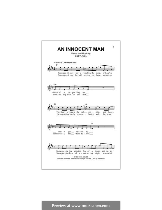 An Innocent Man: melodia by Billy Joel