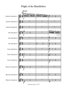 Flight of the Bumblebee: For saxophones by Nikolai Rimsky-Korsakov