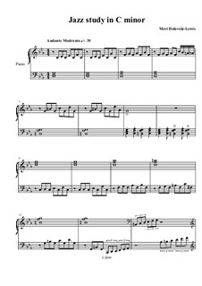 Jazz study in C minor: Jazz study in C minor by Meri Dolevski-Lewis
