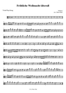 Fröhliche Weihnacht überall: para viola by folklore