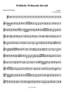 Fröhliche Weihnacht überall: para trompeta by folklore