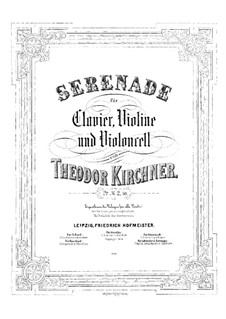 Serenade for Piano Trio: partitura completa by Theodor Kirchner