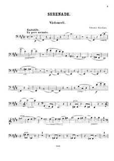 Serenade for Piano Trio: parte violoncelo by Theodor Kirchner