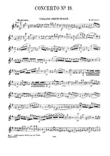 Violin Concerto No.18: parte do violino by Rodolphe Kreutzer