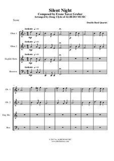 Ensemble version: Para quarteto double reed by Franz Xaver Gruber