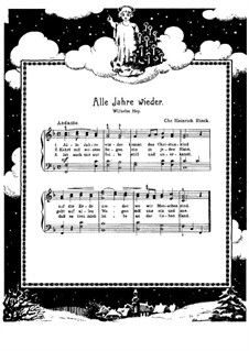 Alle Jahre wieder: Para vocais e piano by Christian Heinrich Rinck