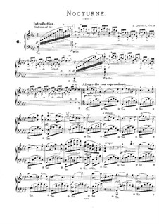 Nocturne No.1 in A Flat Major, Op.3: Para Piano by Joseph Leybach