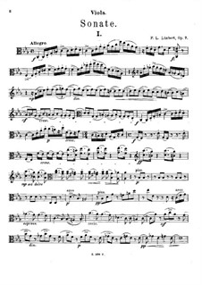 Sonata for Viola and Piano in C Minor, Op.7: Parte de solo by Frank L. Limbert