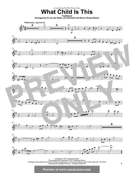 One instrument version: For violin (The Piano Guys) by folklore