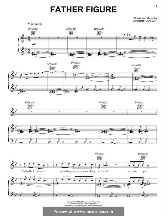 Father Figure: Para vocais e piano (ou Guitarra) by George Michael