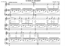 Vocal version: For contralto or countertenor (F Major) with piano singalong by Adolphe Adam