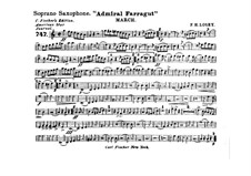 Admiral Farragut: Soprano saxophone part by Frank Hoyt Losey