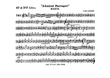 Admiral Farragut: Alto horns I, II parts by Frank Hoyt Losey