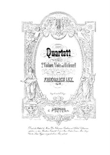 String Quartet in D Minor, Op.58: violino parte I by Friedrich Lux