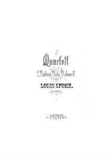 Three String Quartets, Op.45: Quartet No.2 – violin II part by Louis Spohr