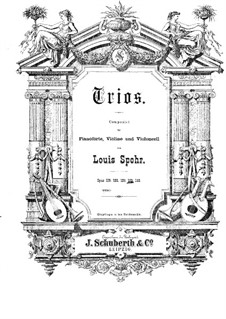 Grand Piano Trio No.4 in B Flat Major, Op.133: Partitura completa by Louis Spohr
