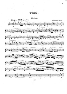 Grand Piano Trio No.4 in B Flat Major, Op.133: parte do violino by Louis Spohr