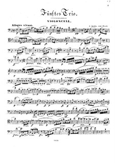 Grand Piano Trio No.5 in G Minor, Op.142: parte violoncelo by Louis Spohr