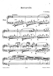 Barcarolle in D Flat Major: Barcarolle in D Flat Major by Nikolay Ladukhin