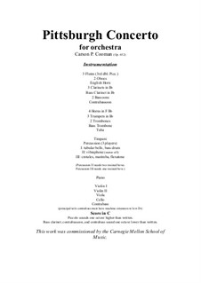 Pittsburgh Concerto for orchestra – study score, Op.652: Pittsburgh Concerto for orchestra – study score by Carson Cooman