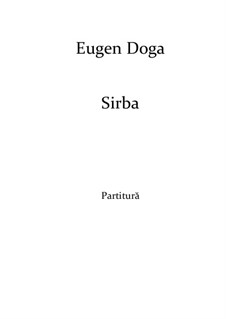 Sirba: para orquestra de camara by Eugen Doga