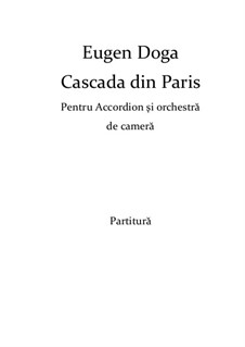 Cascade de Paris: For ensemble instruments by Eugen Doga