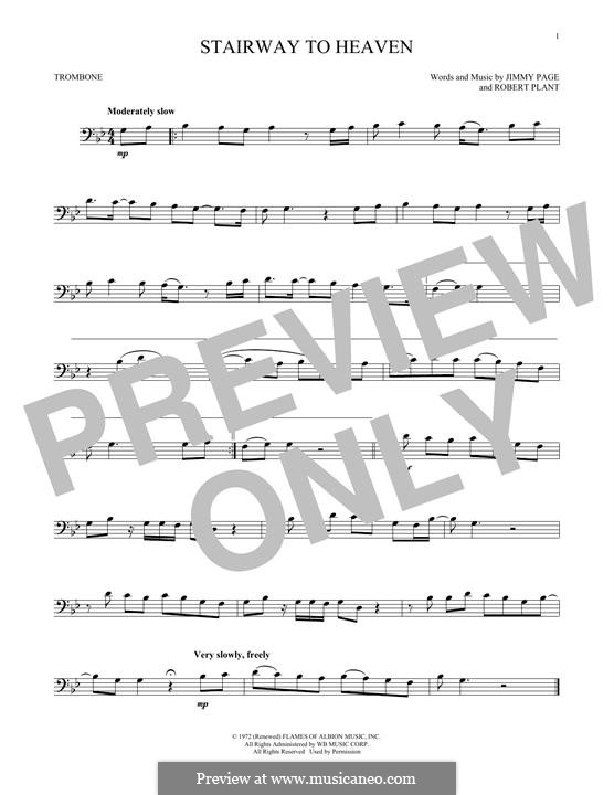 Stairway to Heaven (Led Zeppelin): para trombone by Jimmy Page, Robert Plant