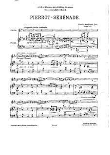 Pierrot-Sérénade, Op.33 No.1: Pierrot-Sérénade by Alberto Randegger