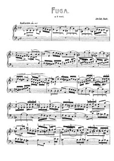 Fugue in D Minor, BWV 948: Para Piano by Johann Sebastian Bach